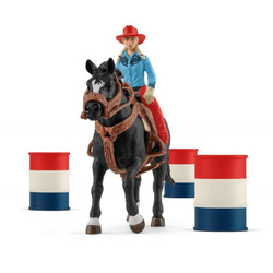 Schleich - Наездница и гонка на бочках 42576