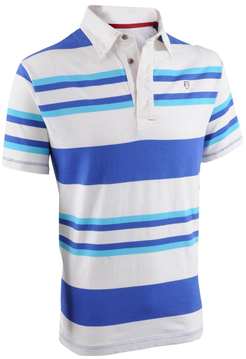 Рубашка поло мужская Allen, цвет серо-белый, размер L (10250312).