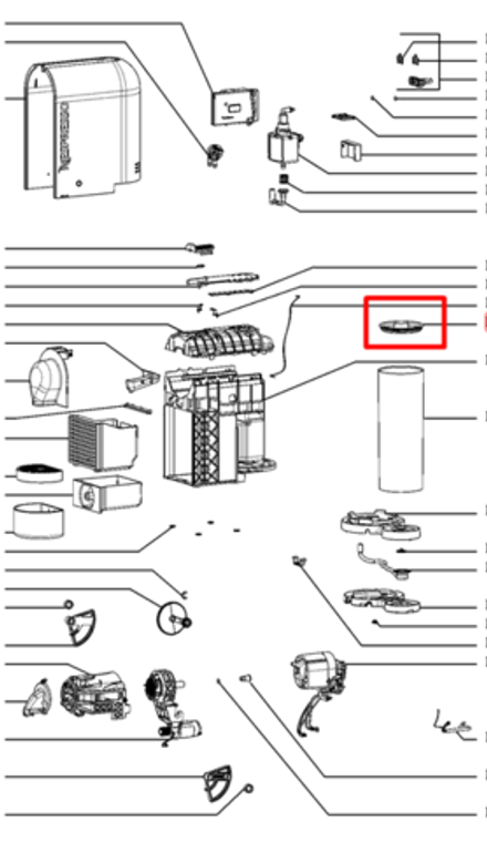 Крышка контейнера для воды для кофеварки Krups( Крупс) - MS-623281