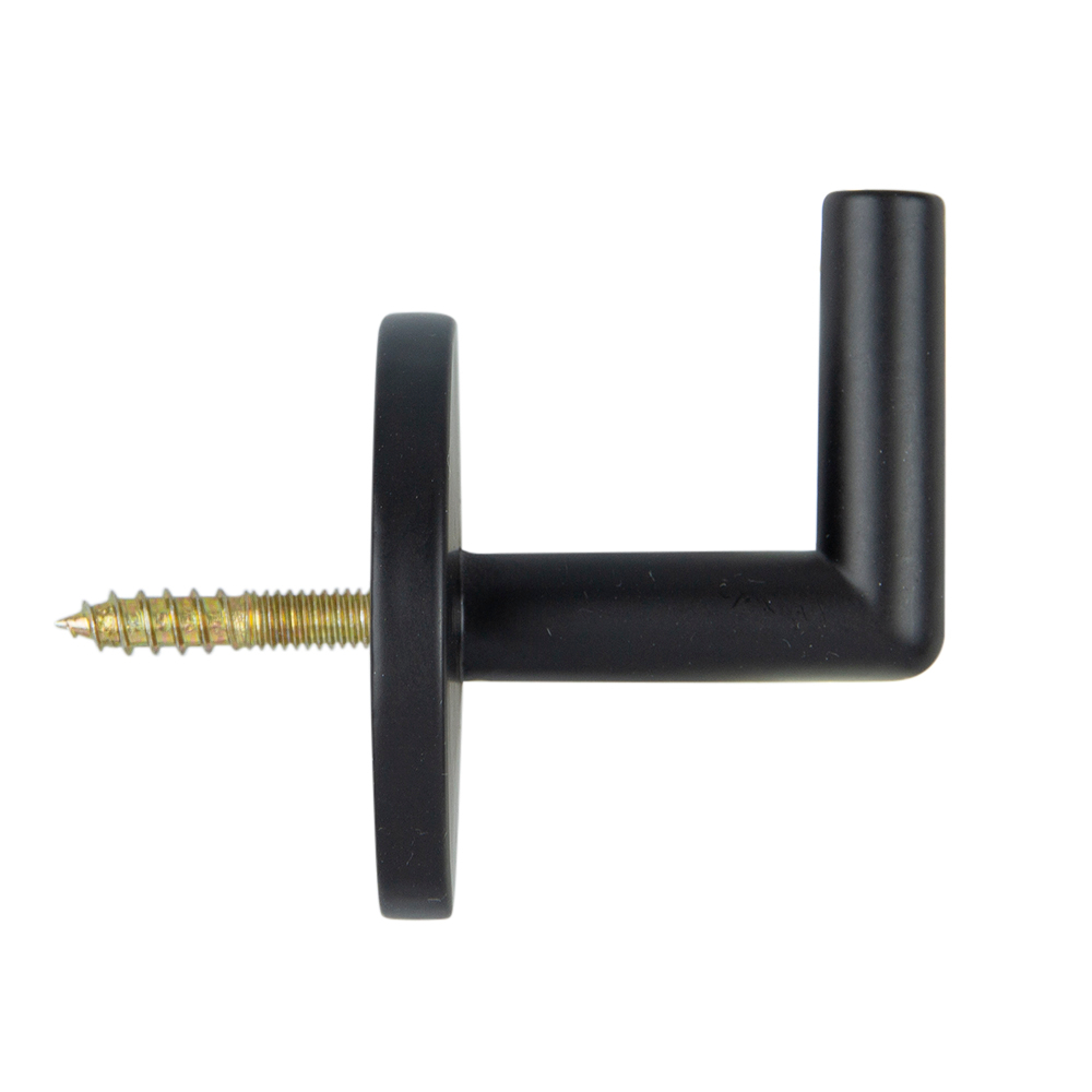 Крючок-держатель для штор, арт. К21-8 Мirtex черный L3см (2 шт)