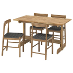 Обеденный набор - NACKANÄS IKEA/ НАККАНАС ИКЕА, 140х76х75 см, коричневый