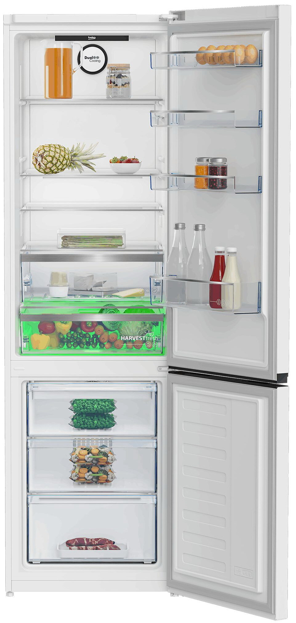 Двухкамерный холодильник Beko B5RCNK406HDW белый