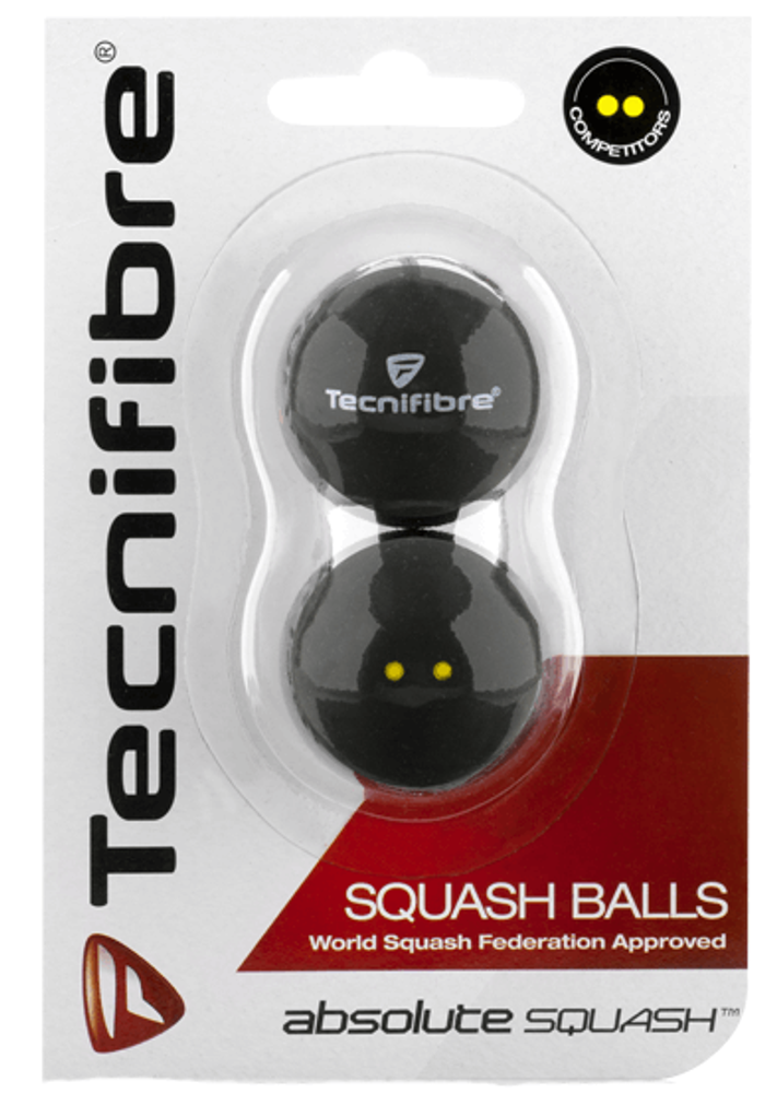 Мячи для сквоша Tecnifibre s Double Yellow Dot - 2B