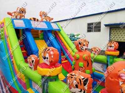Коммерческий батут «Тигриная страна 2», 8*4*5 м