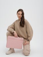 Чехол для ноутбука 14" и 15,6" (Стеганый розовый)