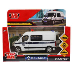 Модель ин. мет. "Renault Master. Полиция" 14см, белый, открыв. дв. коробка MASTER-14POL-WH (Технопарк)