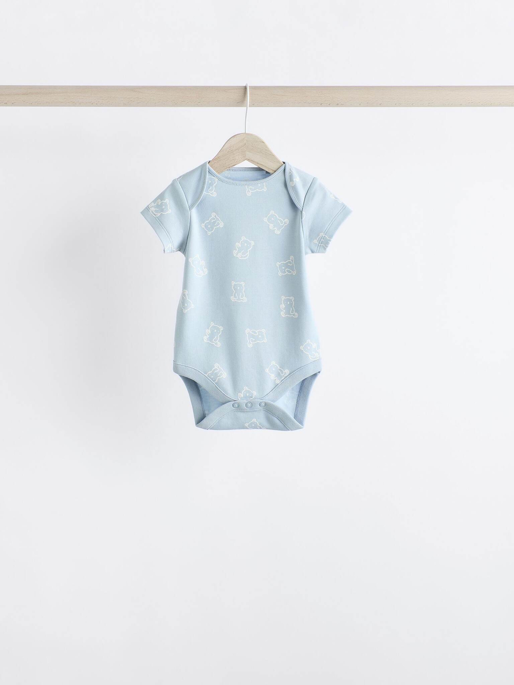 Боди с коротким рукавом для малышей Next N27-279, 5 шт., Молочный, Голубой