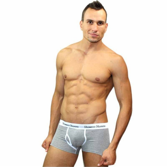 Мужские трусы боксеры серые Romeo Rossi RR365-3 Boxer Brief