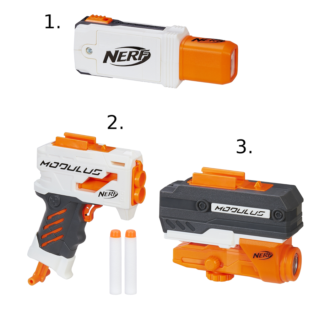 Nerf: Набор Бластер "Элит Модулус" + Аксессуары Nerf "Модулус" B1538N