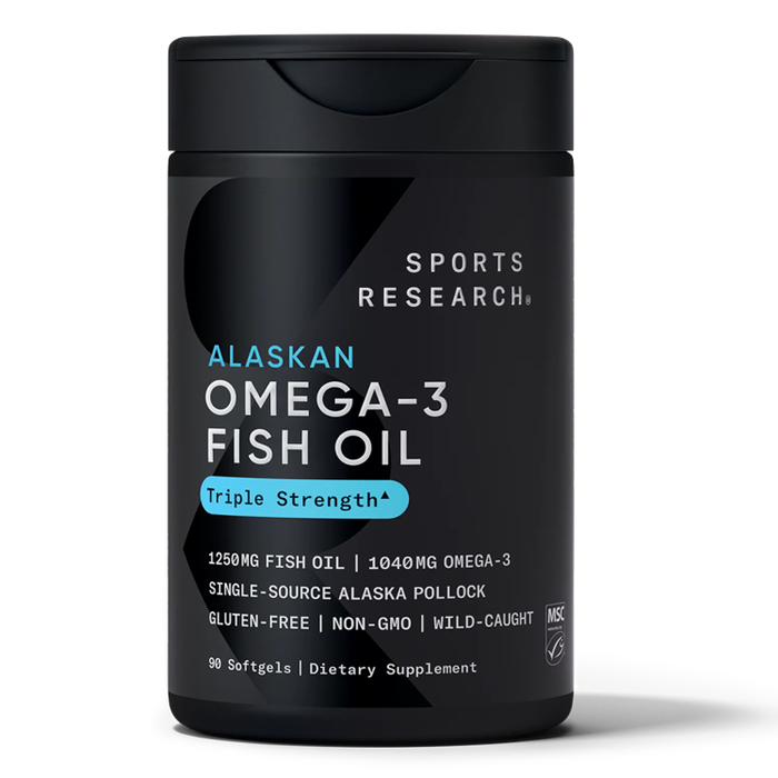 Рыбий жир с омега-3 1250 мг, Omega-3 Fish Oil 1250mg, Sports Research, 90 капсул