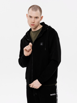 Зип Худи UNAFFECTED патч LOGO Черный