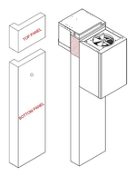 Камера холодильная TEFCOLD CRPF1824 с полками
