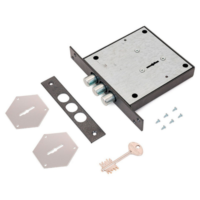 Замок KERBEROS врезной 111.21.003.1 б/о стр.ключ тяж (012672)