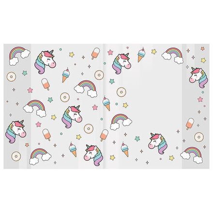 Обложки "UNICORN" для тетрадей и дневников, КОМПЛЕКТ 10 шт., ПЛОТНЫЕ, 210х350 мм, 110 мкм, FUNSTER (ФАНСТЕР), 274084