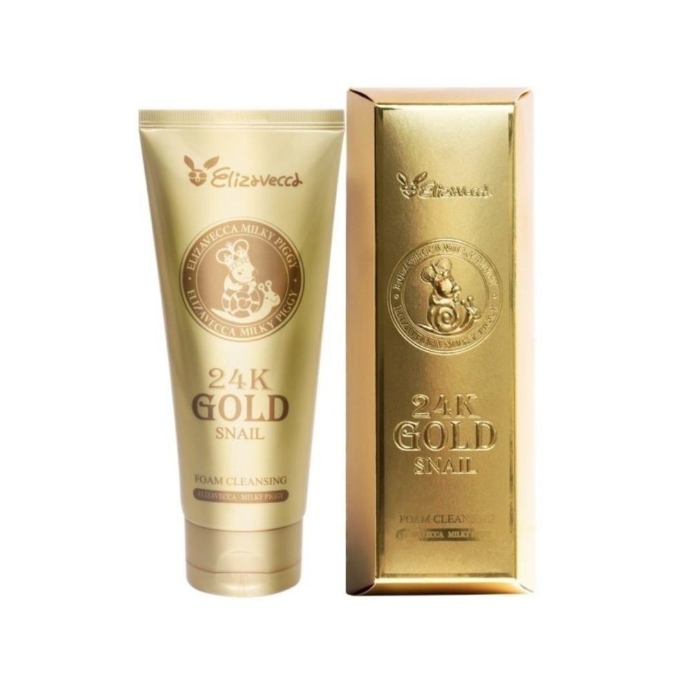 Пенка для умывания Elizavecca 24K Gold Snail Cleansing Foam с муцином улитки и золотом 180 мл