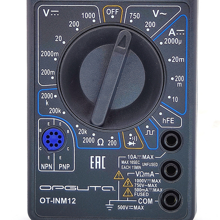 Мультиметр ОРБИТА OT-INM12 со звуком