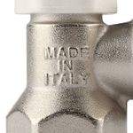 Клапан балансировочный угловой STOUT - 1/2" (ВР/НР-американка, PN10, Tmax 120°C)