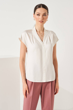 22855 Блузка женская (молочный)