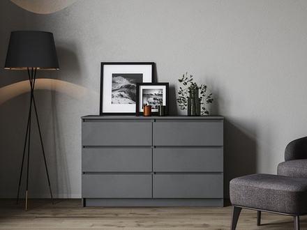 Комод Мори МК 1200.6 Графит