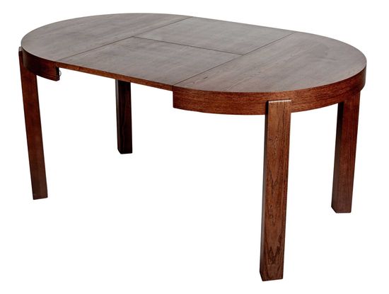 Стол CERRO 1000 CV с раздвижной круглой столешницей (Американский орех)