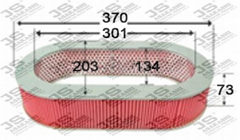 Фильтр воздушный  JS ASAKASHI  A-2002J