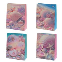 GAEM Пакет подарочный L (бумага 210г/м2, блок микс 12шт), L31 W12 H40 см, 4в.