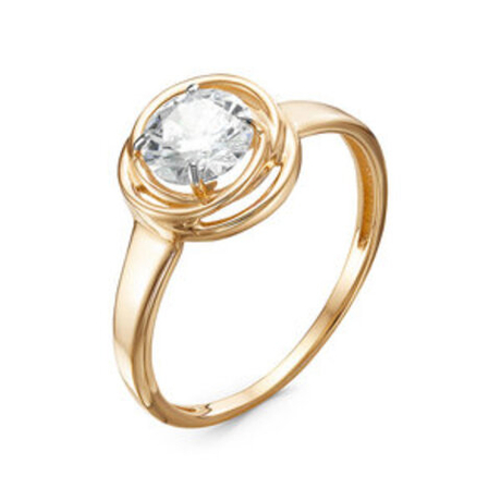 Кольцо из золота с фианитами