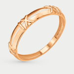 Кольцо женское из розового золота 585 пробы без вставок (арт. К10016213)