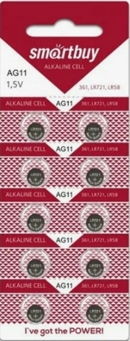 Батарейка Smartbuy AG11 LR58 LR721 1шт