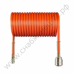 Спиральный воздушный шланг с фитингами Rapid,10 бар, 8х6 мм, 10 м. AERO