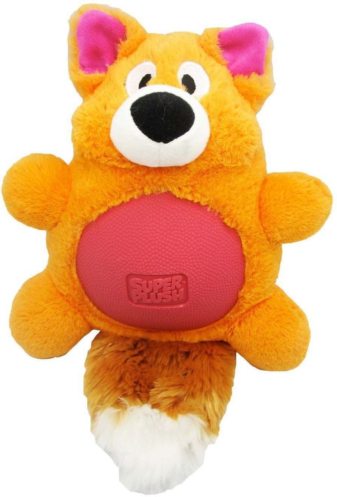 R2P игрушка для собак Multi-tex "Лиса" плюш/резина с пищалкой 19 см