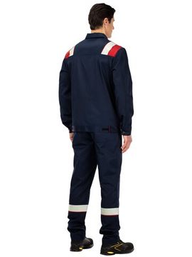 Костюм "Анкер" полукомбинезон (т.синий/красный)