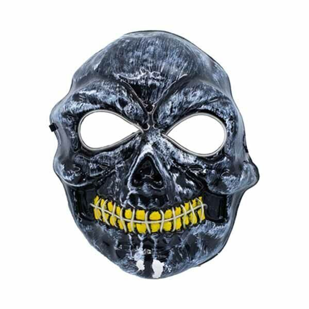 Маска светящ неон HWN Череп Винтаж асс/G