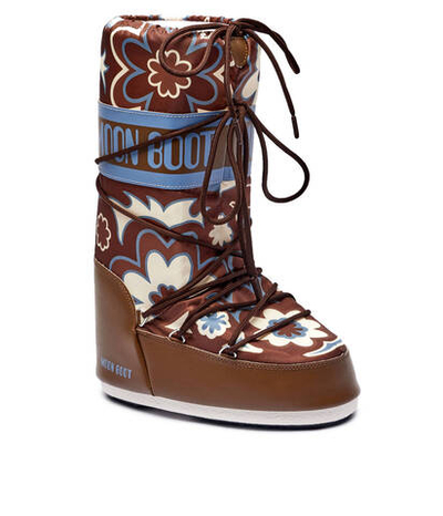 Угги FLOWER Moon Boot - коричневый(80D1402940)