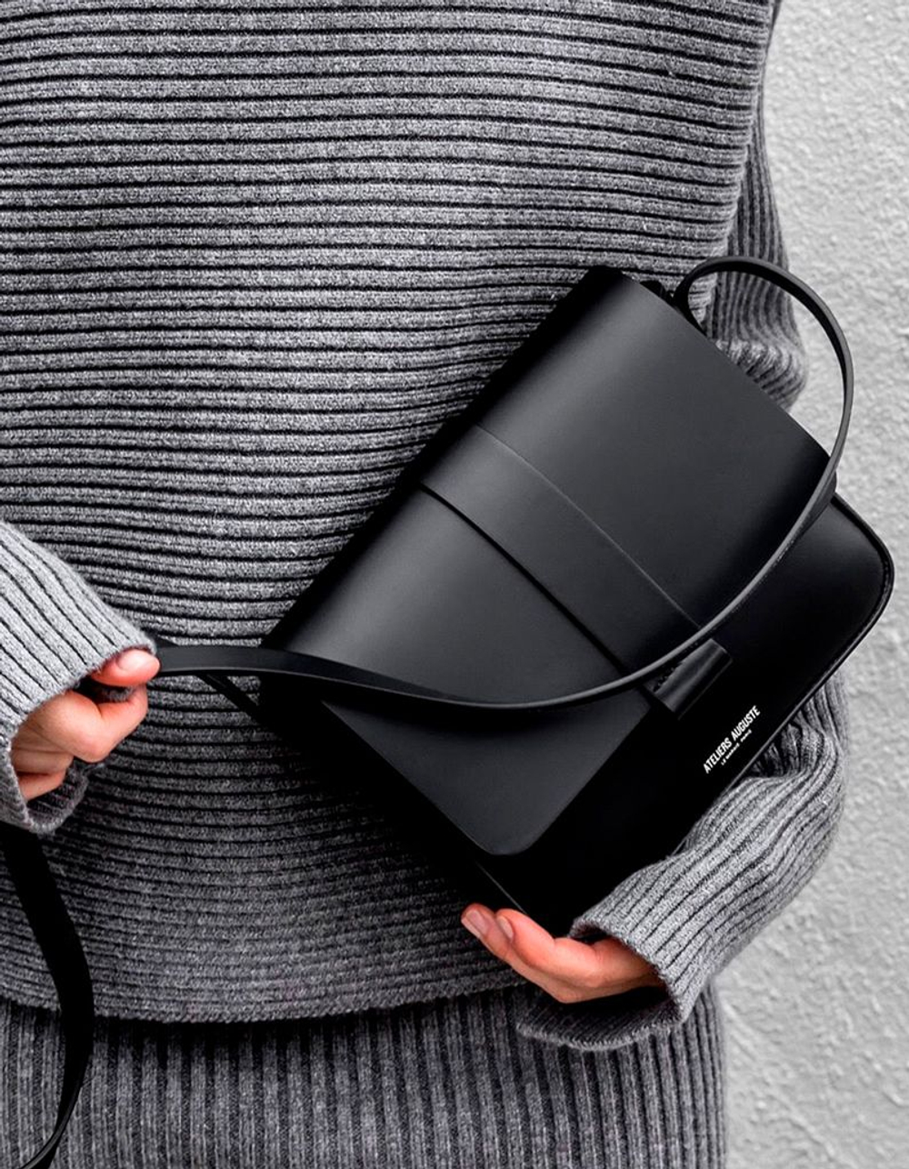 Ragona Nero (1,3-1,5 мм), цв. Черный, натуральная кожа