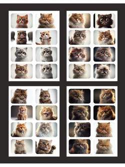 Наклейки детские на телефон стикеры на карту Котики