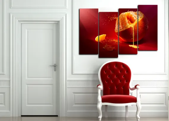 Модульная картина "Сочный апельсин"