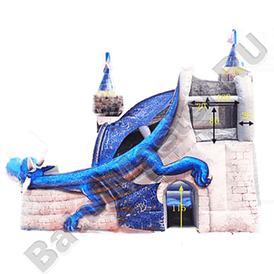 Коммерческий надувной батут "Змей Горыныч младший"