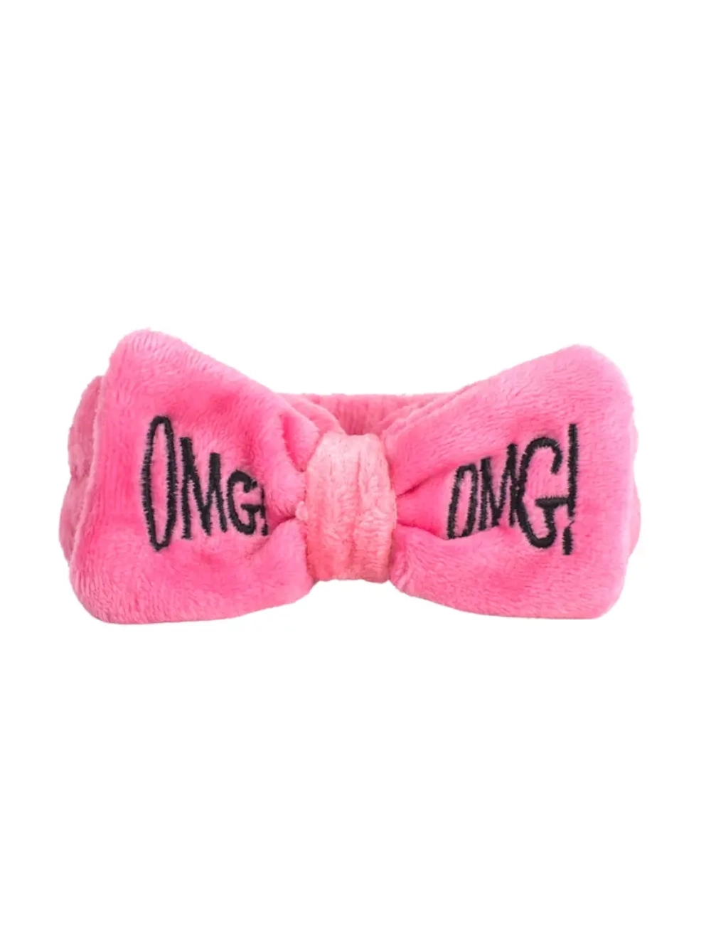COSMETIC BANDAGE - ПОВЯЗКА ДЛЯ ВОЛОС С НАДПИСЬЮ OMG РОЗОВАЯ, 1 ШТ.