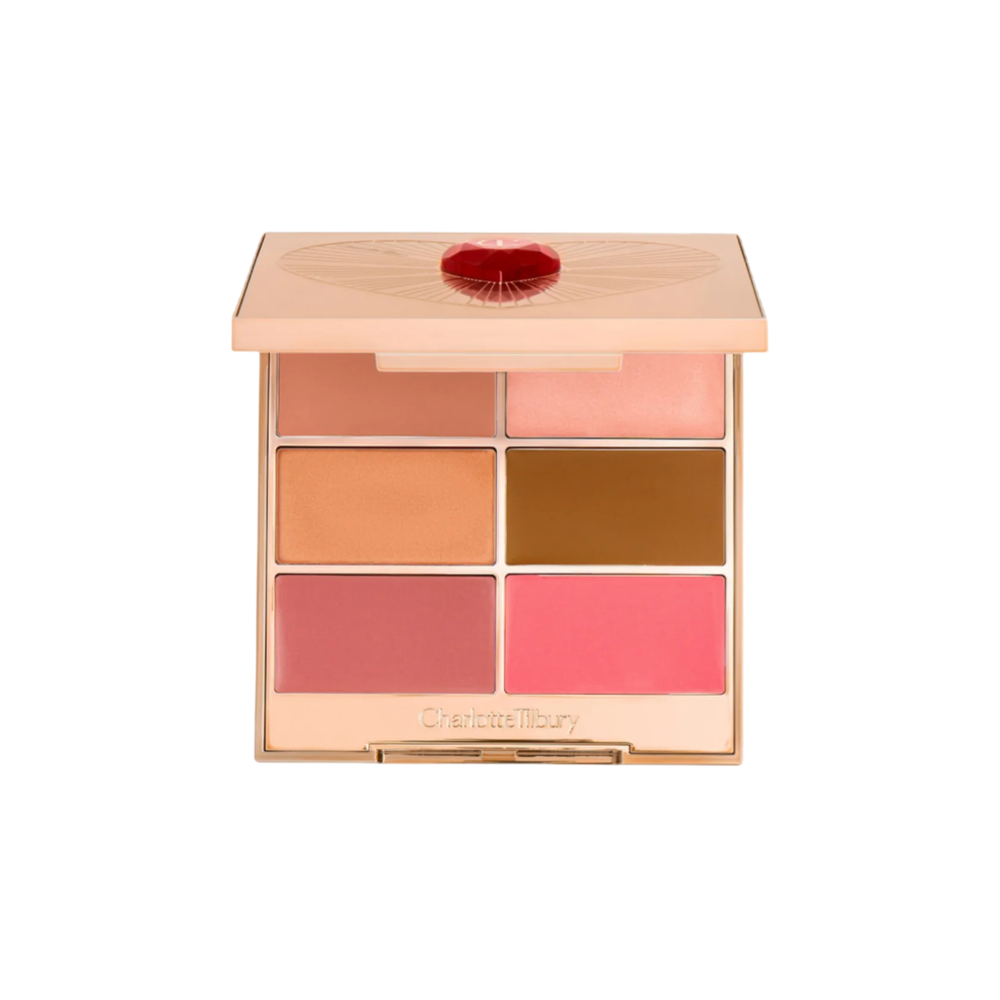 CHARLOTTE TILBURY Палетка для лица Love at First Swipe Multi-Glow Face Palette