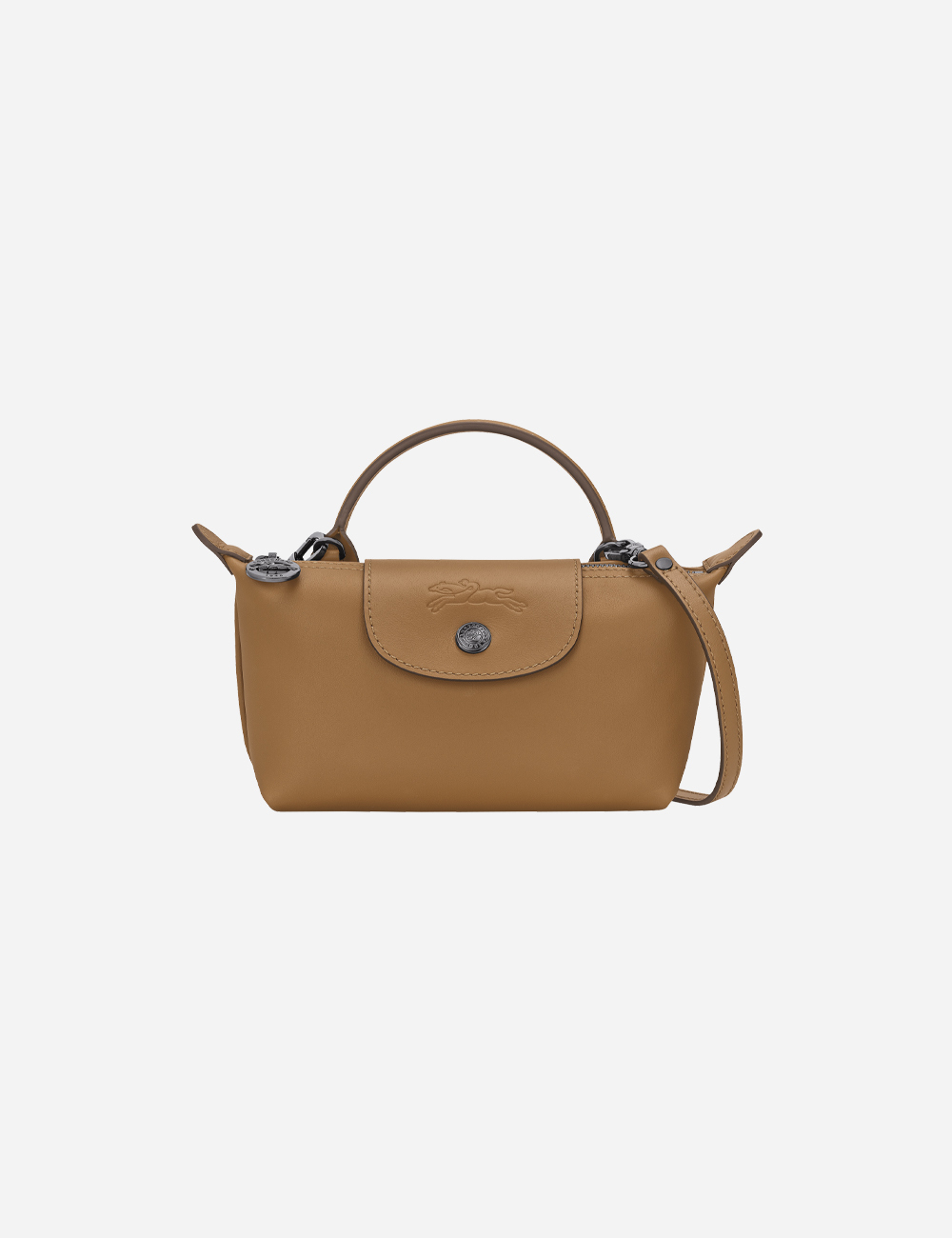 Longchamp Le Pliage Xtra XS Pouch Leather "Tobacco"
