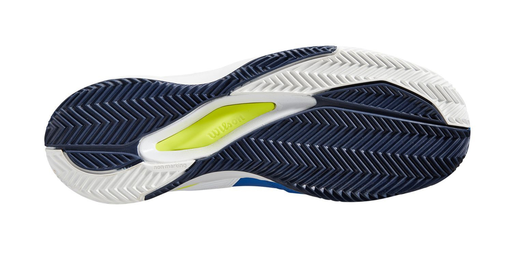 Теннисные кроссовки Wilson Rush Pro Ace Clay - lapis blue/white/safety yellow - White Blue Yellow
