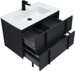 Тумба с раковиной Allen Brau Reality 80 см 1.32005.AM антрацит матовый