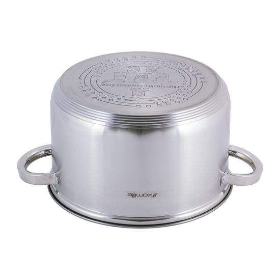 Кастрюля 6,5 л. с сеткой для фритюра Kamille KM-5625S из нержавеющей стали