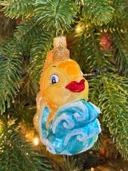 Формовая игрушка Золотая рыбка 11.2 см., стекло, Витус (59301)