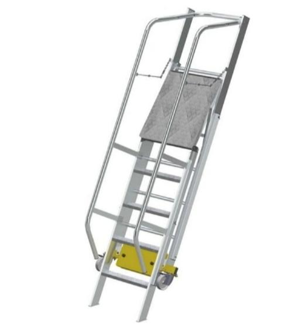 Лестница с платформой компактная MEGAL ЛСПК-1,1 (0,82)