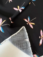 Ткань для рукоделия штапель для шитья 3 м плательная вискоза