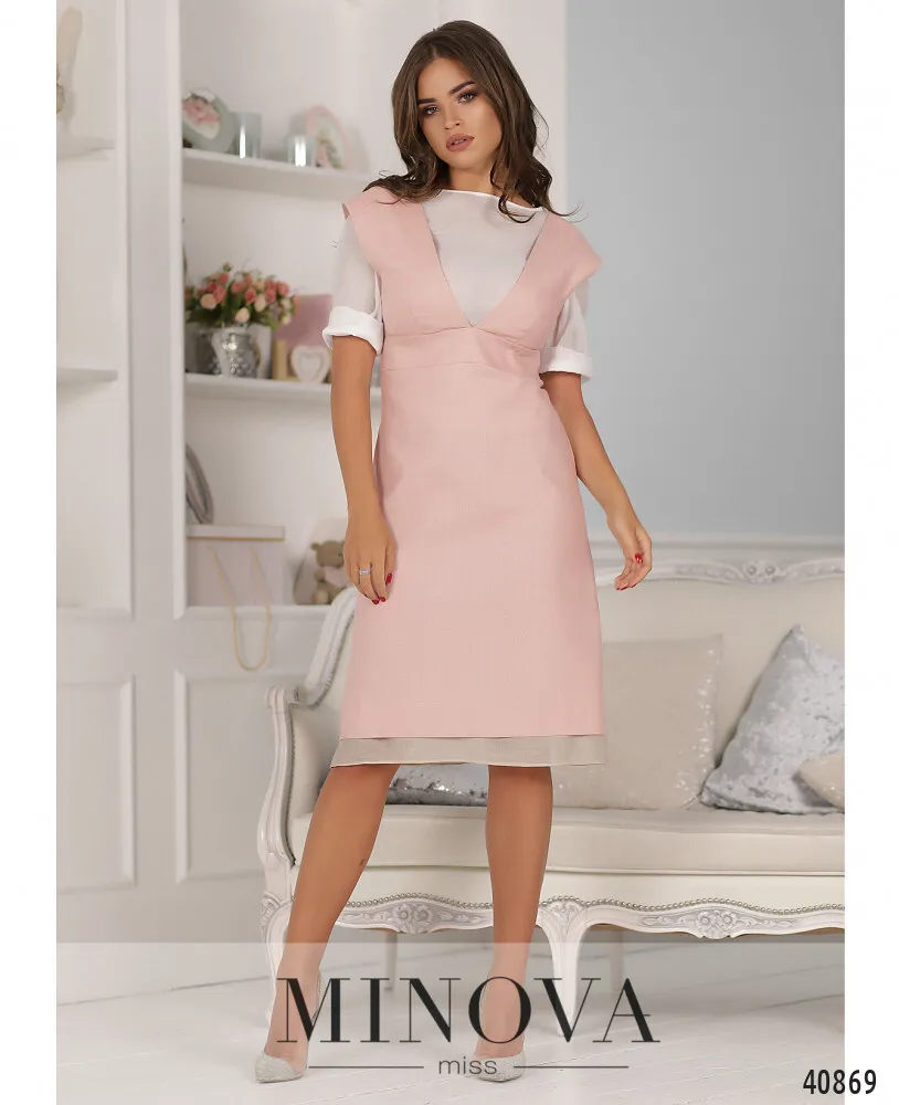 Костюм 2016-пудровый Minova