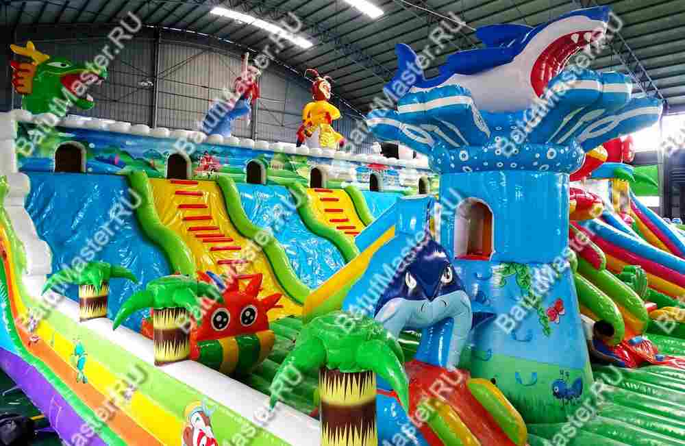 Коммерческий батут "Звериный городок" 24*15*6 м