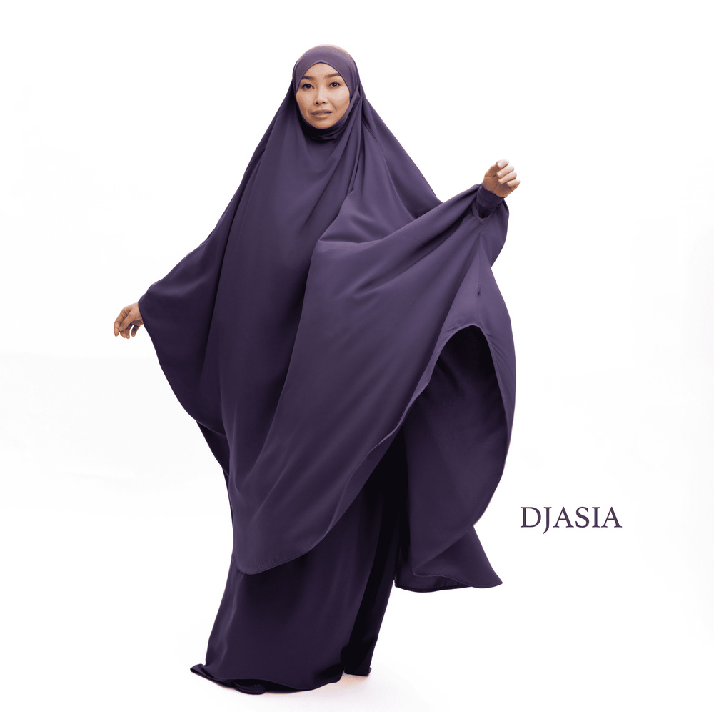 SET: KHIMAR AND SILK SKIRT  FROM MEDINA SILK (One size)